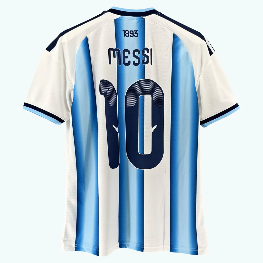 SE7EN - ARGENTINA BLUE & WHITE STRIPE MESSI #10 EMBROIDERY DESIGN
