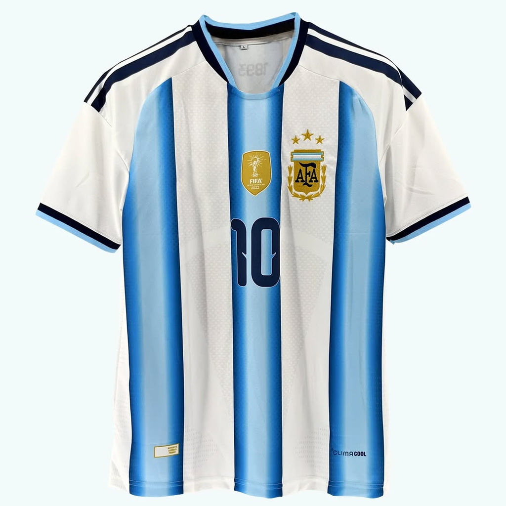 SE7EN - ARGENTINA BLUE & WHITE STRIPE MESSI #10 EMBROIDERY DESIGN